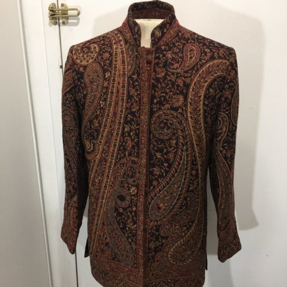 VINTAGE MULTICOLOR TALL JACKETS SIZE 40 - Picture 2 of 2